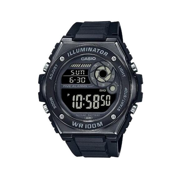 Casio Watch Mens Black Digital Illuminator WD100HB-1BTN - Picture 2 of 6